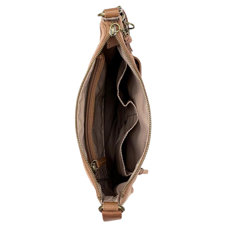 Premium Leather Crossbody Bag for Women – Stylish & Practical Handbag with Zipper